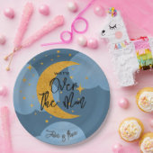 Over de maan fantasie kinderen Verjaardag Papieren Bordje (Feest)