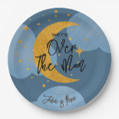 Over de maan fantasie kinderen Verjaardag Papieren Bordje (Voorkant)