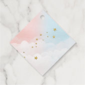 Over de maan gender onthullen bedankjes labels (Achterkant)