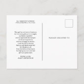 Over de maan gender onthullen briefkaart (Achterkant)