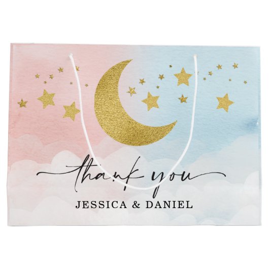 Over de maan gender onthullen groot cadeauzakje (Achterkant)