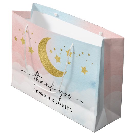 Over de maan gender onthullen groot cadeauzakje (Voorkant Gekanteld)