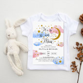 Over de maan Genderkwesties: roze en blauw Kaart