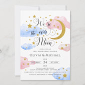 Over de maan Genderkwesties: roze en blauw Kaart (Voorkant)