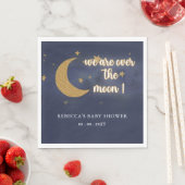 Over de maan Genderneutraal Baby shower Servet (Insitu)
