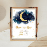 Over de Maan Gouden Sterren Blauw Moeder Osa Bar