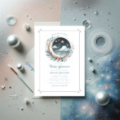 Over de Maan Hemel Baby shower Kaart