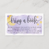 Over de maan, het Paarse Verzoek van het Boek van  Informatiekaartje (Voorkant)