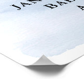 Over de maan, het Welkomstteken van het Baby showe Poster (Hoek)