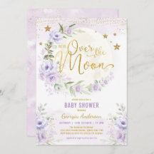 Over de maan | Lavender Gold Girl-Baby shower