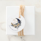 Over de maan marine gouden folie dank u bedankjes labels (In situ)