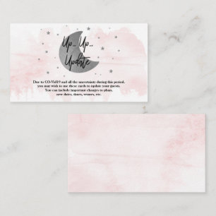 Over de maan   Meisjes Baby shower Update Kaarten