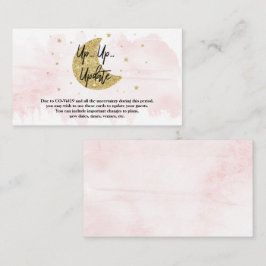 Over de maan | Meisjes Baby shower Update Kaarten