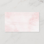 Over de maan | MeisjesBaby shower Diaper Raffle Informatiekaartje (Achterkant)