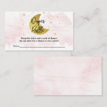 Over de maan | MeisjesBaby shower Diaper Raffle