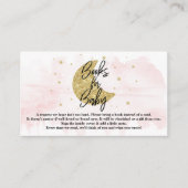 Over de maan | Meisjesboeken voor de Baby shower v Informatiekaartje (Voorkant)