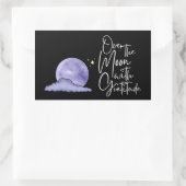 Over De Maan Met Dankbaarheid Sticker (Tas)