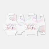 Over de maan mooie pastel kinderen verjaardag bedankdoosjes (Uitgevouwen)