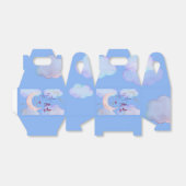 Over de maan mooie pastel kinderen verjaardag bedankdoosjes (Uitgevouwen)