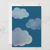 Over de maan mooie pastel kinderen verjaardag kaart (Achterkant)