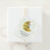 Over de maan | Neutraal Baby shower Bedankjes Labels (In situ)