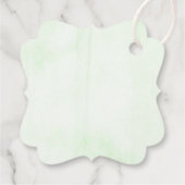 Over de maan | Neutraal Baby shower Bedankjes Labels (Achterkant)