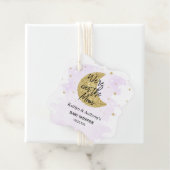 Over de maan | Neutraal Baby shower Bedankjes Labels (In situ)