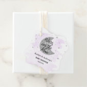 Over de maan | Neutraal Baby shower Bedankjes Labels (In situ)