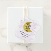 Over de maan | Neutraal Baby shower Bedankjes Labels (In situ)