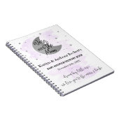 Over de maan | Neutraal Baby shower Memory Book Notitieboek (Rechterzijde)
