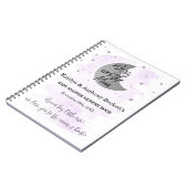 Over de maan | Neutraal Baby shower Memory Book Notitieboek (Linkerzijde)