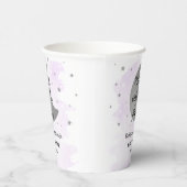 Over de maan | Neutraal Baby shower Papieren Bekers (Rechts)