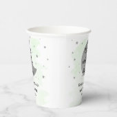 Over de maan | Neutraal Baby shower Papieren Bekers (Rechts)