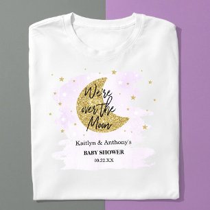 Over de maan Neutraal Baby shower T-shirt