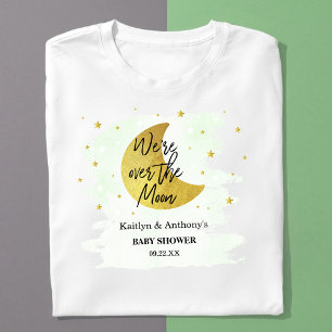 Over de maan   Neutraal Baby shower T-shirt