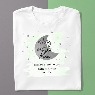 Over de maan   Neutraal Baby shower T-shirt