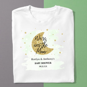 Over de maan   Neutraal Baby shower T-shirt