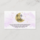 Over de maan | Neutrale Baby shower Update Kaarten (Voorkant)