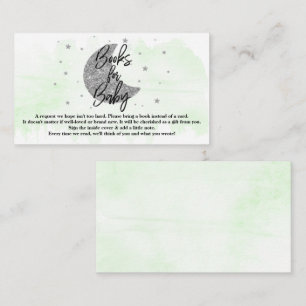 Over de maan   Neutrale Baby showers boeken voor B Informatiekaartje