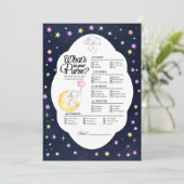 Over de maan olifant Wat zit er in je tas spel Kaart (Staand voorkant)