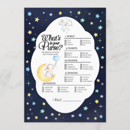 Over de maan olifant Wat zit er in je tas spel Kaart