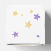 Over de maan, Paarse Baby shower maan sterft klein Bedankdoosjes (Bovenkant)