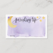 Over de maan, Paarse Ouderschap Tip Jar Kaart (Voorkant)