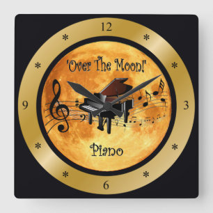 "Over de maan"~ Piano ~ Musical ~ * ~ Vierkante Klok