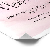 Over de maan, Roze Baby shower Behandeling en Voor Poster (Hoek)