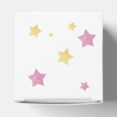 Over de maan, Roze Baby shower maan Stars Klein Bedankdoosjes (Bovenkant)