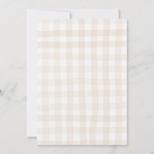 Over de maan Roze en Blauwe Gender Reveal Party Kaart (Achterkant)