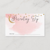 Over de maan, Roze Ouderschap Tip Jar Advice Kaart (Voorkant)