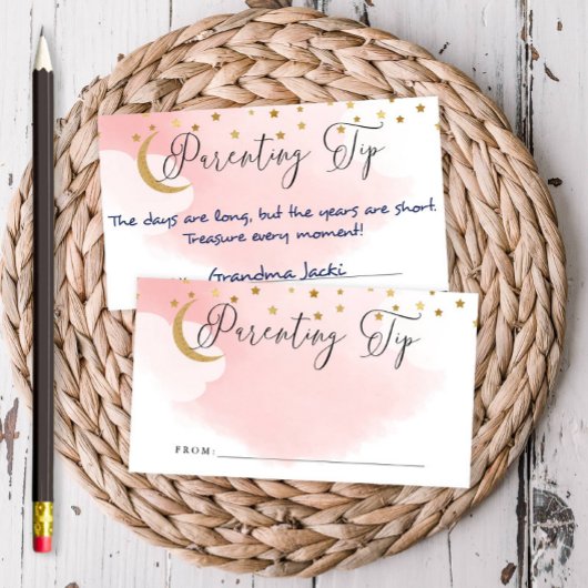 Over de maan, Roze Ouderschap Tip Jar Advice Kaart