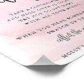 Over de maan, roze zeg niet dat Baby gam Poster (Hoek)